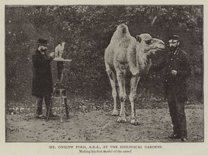 Mr Onslow Ford, ARA, ved Zoological Gardens av English Photographer