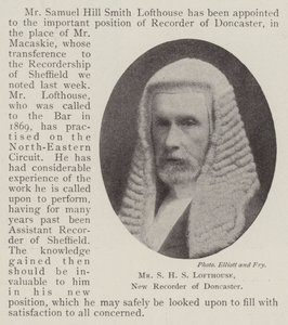 Mr S H S Lofthouse, ny opptaker av Doncaster av English Photographer