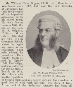 Mr W Blake Odgers, QC, den nye opptakeren fra Plymouth av English Photographer
