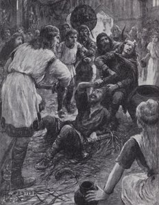 Drapet på kong Edmund I mens han deltok på St Augustine