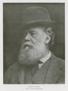 Myles Birket Foster, engelsk kunstner (s/hvitt-bilde) av English Photographer