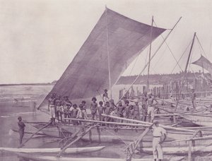 Innfødte fiskebåter, Ceylon av English Photographer