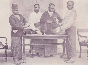 Innfødte pedeller, Galle, Ceylon av English Photographer