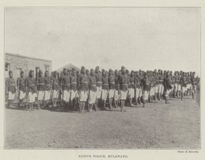 Innfødt politi, Bulawayo av English Photographer