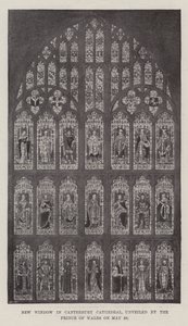 Nytt vindu i Canterbury Cathedral, avduket av prinsen av Wales 29. mai av English Photographer