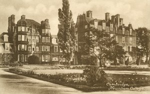 Newnham College, Cambridge (s/hvitt bilde) av English Photographer