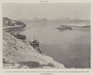Bemerkelsesverdige franske forter, Chateau dIf og fortene som forsvarer inngangen til havnen i Marseille av English Photographer