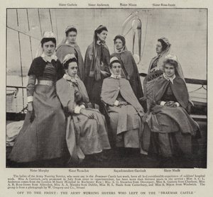 Av til fronten, Army Nursing Sisters som dro på Braemar Castle av English Photographer