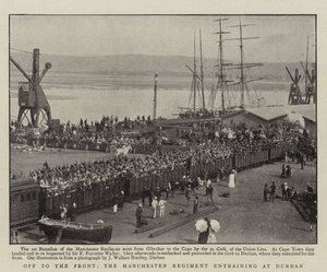 Av til fronten, Manchester-regimentet med i Durban av English Photographer