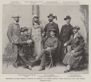 Offiserer fra fremmedlegionen i Trieste, når de kommer tilbake fra tjeneste med boerne av English Photographer