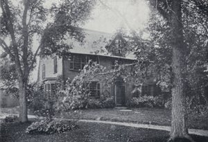 Old Manse, Salem, Massachusetts, Nathaniel Hawthornes hjem (s/hvitt bilde) av English Photographer