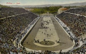 Olympiastadion, Athen, Hellas (farget bilde) av English Photographer