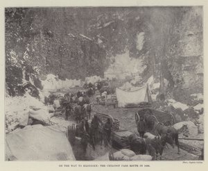 På vei til Klondike, Chilcoot Pass-ruten i 1898 av English Photographer
