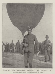 En av våre militære ballonger på Ladysmith av English Photographer