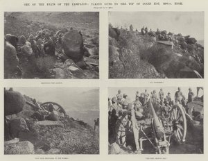 En av kampanjens bragder, tar Guns til toppen av Coles Kop, 1400 fot høy av English Photographer