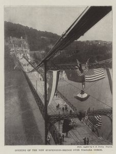 Åpning av den nye hengebroen over Niagara Gorge av English Photographer