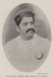 Vår indiske besøkende, Gaiwar of Baroda av English Photographer
