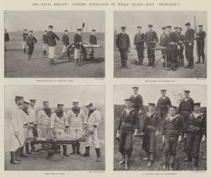 Vår marinebrigade, skytevåpeninstruksjon på Whale Island (HMS Excellent) av English Photographer