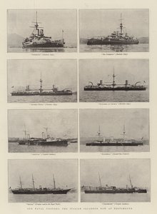 Våre marinebesøkende, den italienske skvadronen nå i Portsmouth