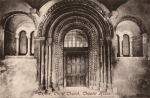 Oxford, Christ Church, Chapter House (s/hvitt bilde) av English Photographer