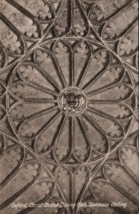 Oxford, Christ Church, spisesal, trappetak (s/hv-bilde) av English Photographer