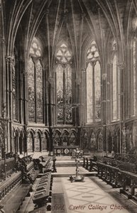 Oxford, Exeter College Chapel (s/hvitt bilde) av English Photographer