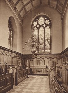 Oxford: Oriel College, kapellet (s/h-bilde) av English Photographer