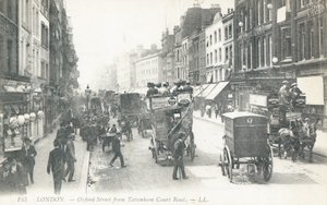 Oxford Street sett fra Tottenham Court Road av English Photographer