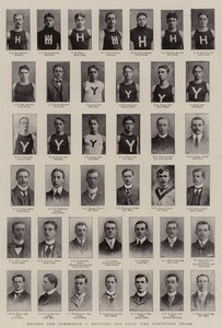 Oxford og Cambridge v Harvard og Yale, de konkurrerende lagene