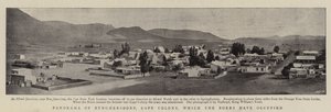 Panorama over Burghersdorp, Kappkolonien, som boerne har okkupert av English Photographer