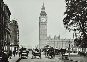 Parliament Square, Westminster LB: Parliament Square ser til Bridge Street, 1895 av English Photographer