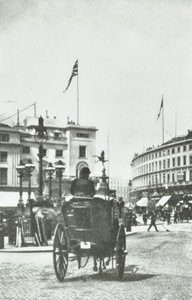 Piccadilly Circus, Westminster LB: ser til Regent Street, 1890 av English Photographer