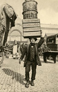 Porters of Covent Garden-markedet (s/hv-bilde) av English Photographer