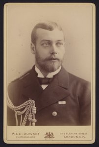 Portrett, George, Duke of York, Future King George V (s/hv-bilde) av English Photographer