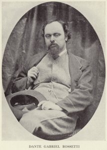 Portrett av Dante Gabriel Rossetti av English Photographer