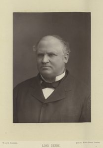 Portrett av Edward Stanley, jarl av Derby av English Photographer
