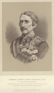 Portrett av general Garnet Joseph Wolseley av English Photographer
