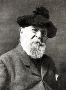 Portrett av Joseph Wolf (bw-bilde) av English Photographer