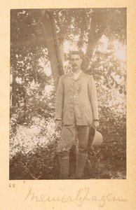 Portrett av Richard Meinertzhagen av Bailey, i indiske fotografier av F.M. Bailey 1900-03 (sepia-bilde) av English Photographer