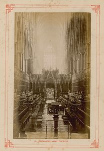 Postkort fra Choir of Westminster Abbey av English Photographer