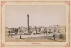 Postkort med et bilde av Trafalgar Square av English Photographer