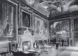 Presence Chamber, Windsor Castle (s/hvitt bilde) av English Photographer