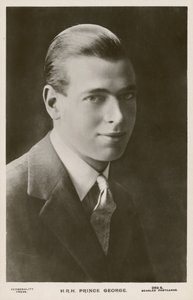 Prins George, hertugen av Kent (s/hvitt bilde) av English Photographer