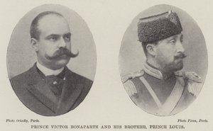 Prins Victor Bonaparte og hans bror, prins Louis av English Photographer