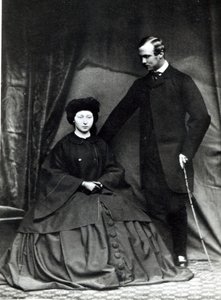 Prinsesse Alice og prins Ludwig av Hessen, 1860 av English Photographer