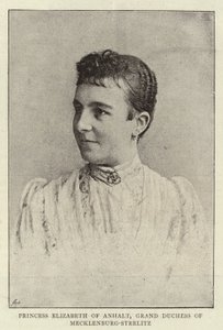 Prinsesse Elizabeth av Anhalt, storhertuginne av Mecklenburg-Strelitz av English Photographer