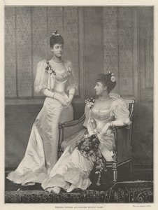 Prinsesse Victoria og prinsesse Maud av Wales av English Photographer
