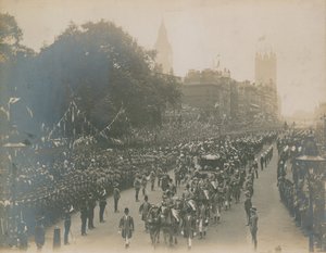 Prosesjon for kroningen av kong Edward VII av English Photographer