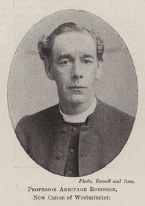 Professor Armitage Robinson, New Canon of Westminster av English Photographer