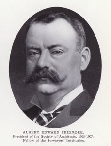 Prominente menn fra London: Albert Edward Pridmore (s/hvitt-bilde) av English Photographer